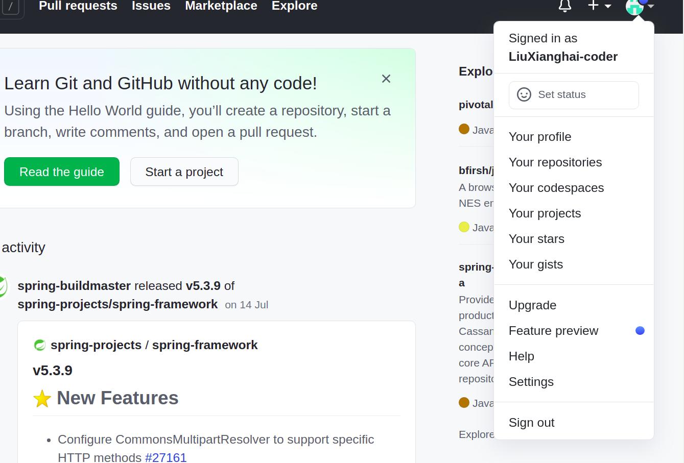 Git password authentication. Personal access token GITHUB.